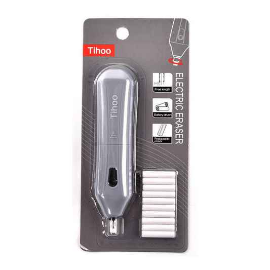 Tihoo Electric Eraser Battery Operated One-button Control Pencil Eraser