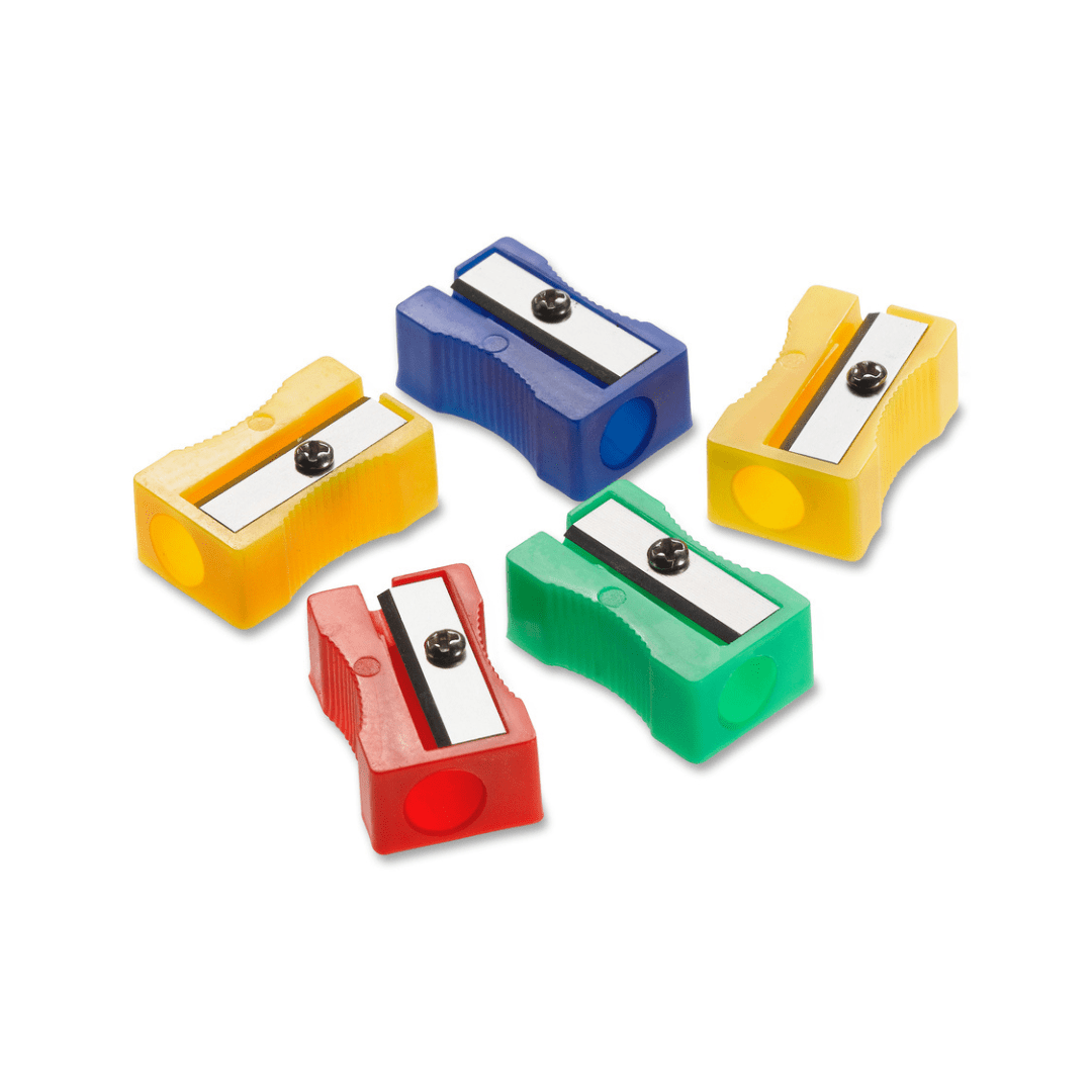Eisen Pencil Sharpeners With Blades, Assorted Colors - 25 pcs, - Smart Stationery