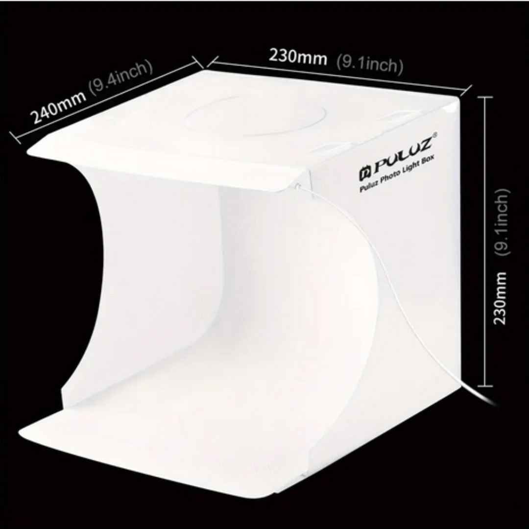 PULUZ Portable Folding Studio Shooting Tent Box Kit With 6 Colors (Black, White, Orange, Red, Yellow, Blue) with 1 LED Light - Smart Stationery