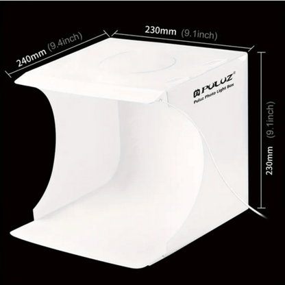 PULUZ Portable Folding Studio Shooting Tent Box Kit With 6 Colors (Black, White, Orange, Red, Yellow, Blue) with 1 LED Light - Smart Stationery