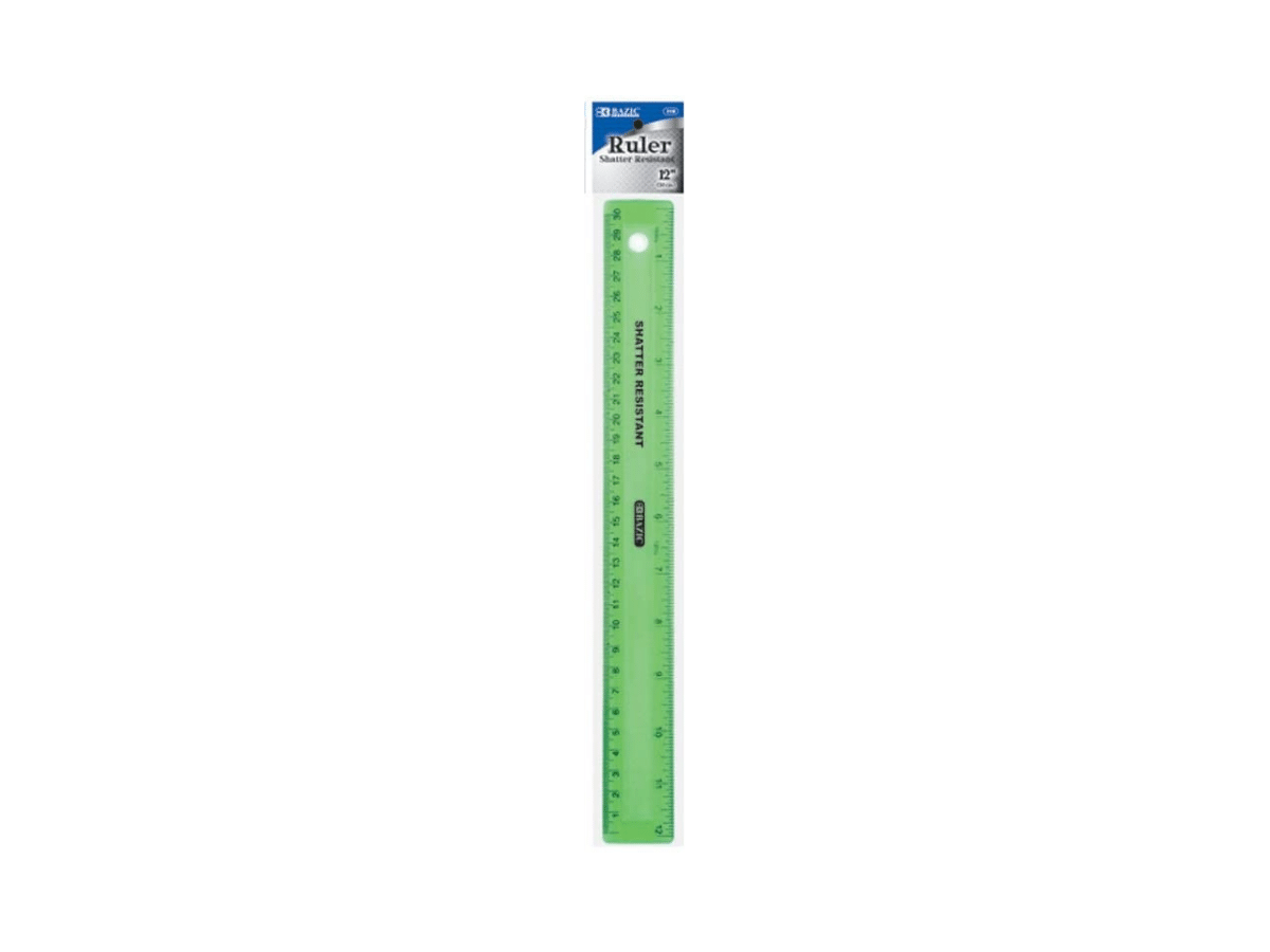 Avalon 30cm Neon Ruler Green