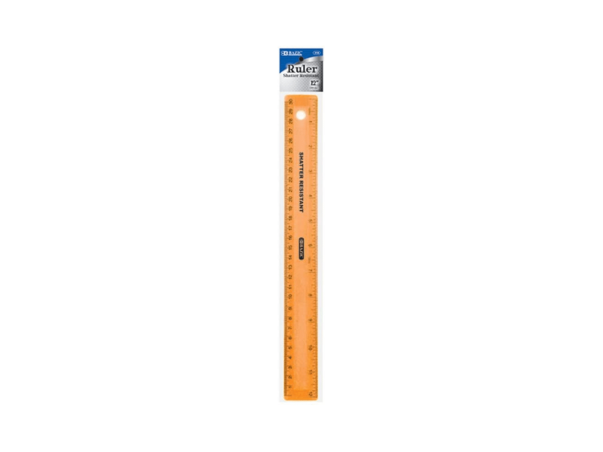 Avalon 30cm Neon Ruler Orange