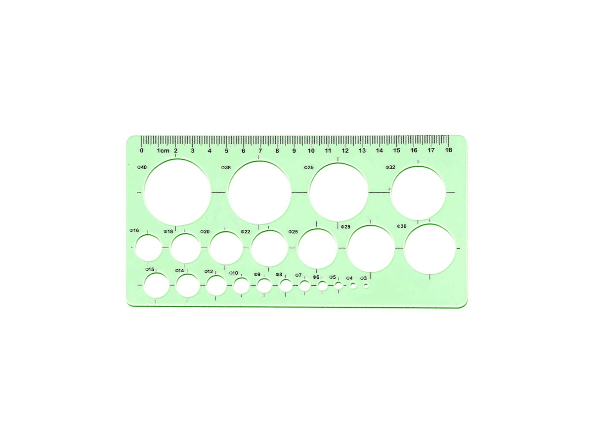 Circle Templates Drafting Measuring Ruler