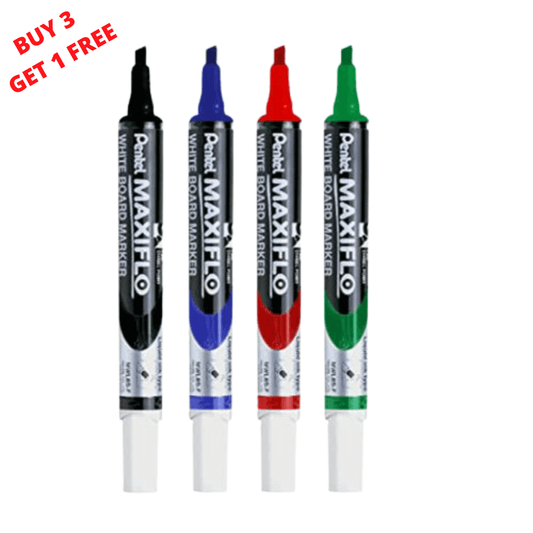 Maxiflo Whiteboard Markers | Dry Wipe Chisel Tip Marker | Liquid Ink