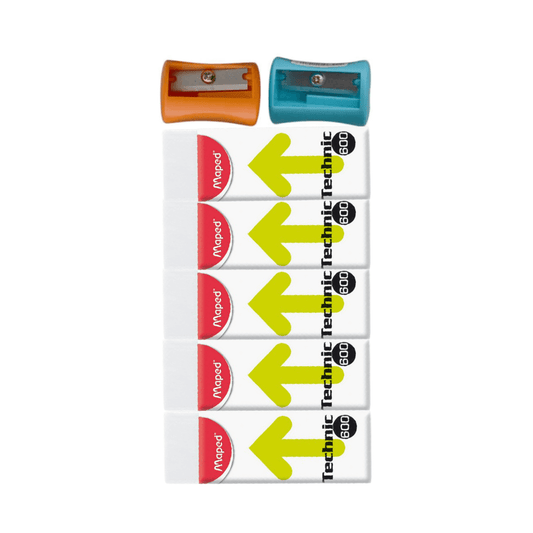 Maped Erasers + Sharpeners